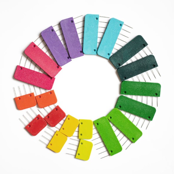 KnitPro Rainbow Knit Blockers - Set 20 blocatori pentru tricotaje